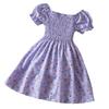 Girl Summer Princess Dress With Floral Print Cotton Blend For Toddler
