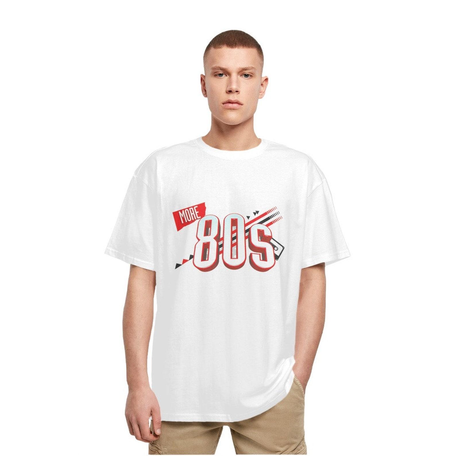 Oversized 80s Graphic Tee - Retro Fashion T-Shirt 3XL