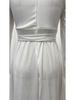 2025 French Style White Satin Evening Dress - Slimming, Elegant Long Skirt