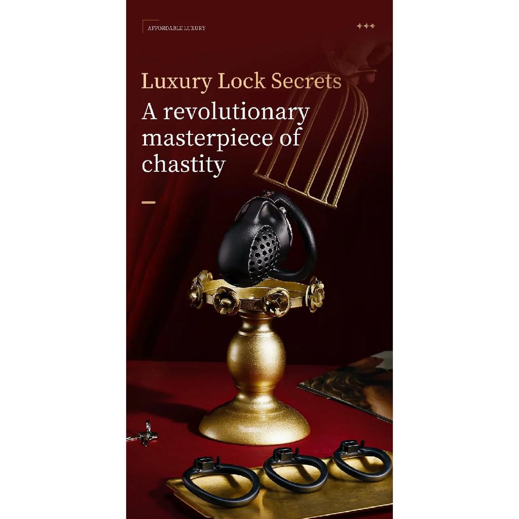ABS Male Chastity Device with Lock And 5 Rings Penis Lock with Catheter Plug BDSM Erotic Urethral Lock Bondage Adult Sex Toy