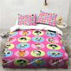 Down Duvet Cover Cartoon T-The Powerpuff Girls Bedding Sets - Anime Cosplay Cute Queen King Size Double Bed Full Size Gifts