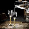 Waterdrop Gold Foil Stemmed Chinese Liquor Glass
