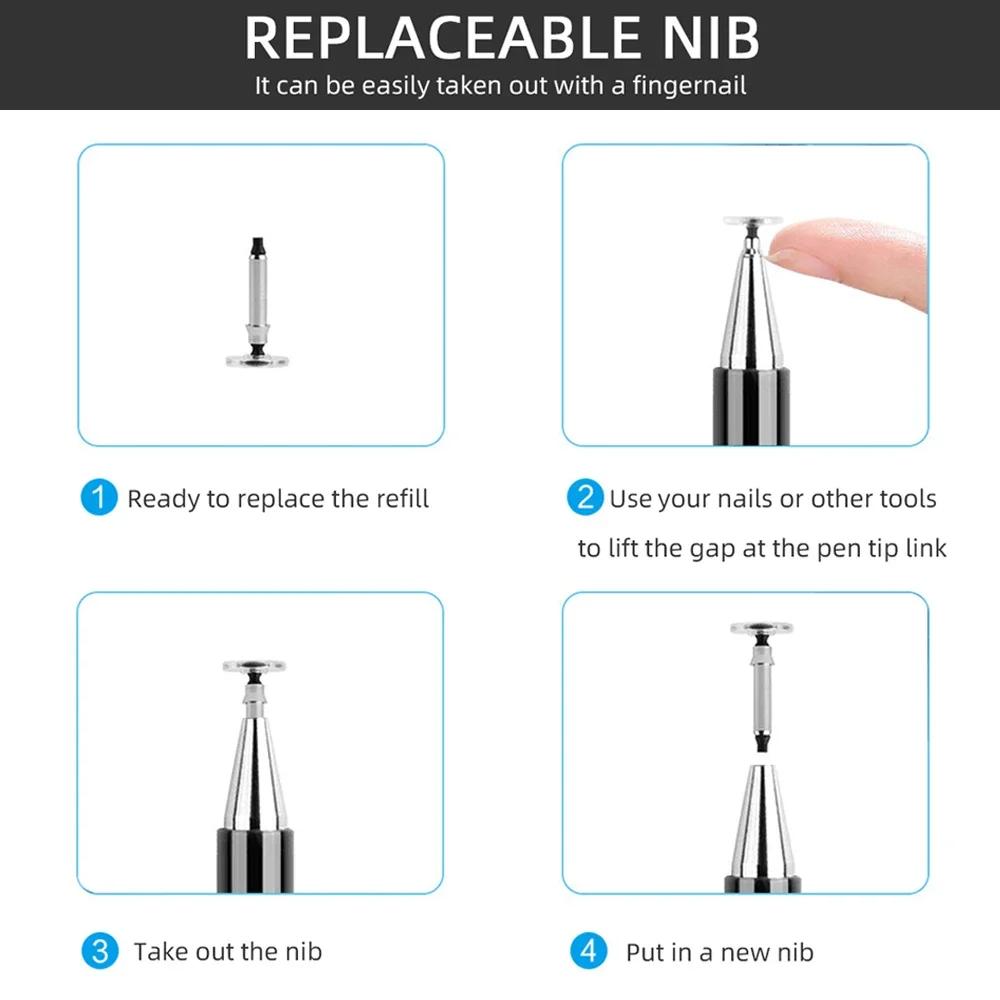 Multi Device 3 in 1 Stylus Pen For iPad Xiaomi Tablet Smart Phone Apple Pencil iOS Android Touch Pen Drawing Capacitive Pencil