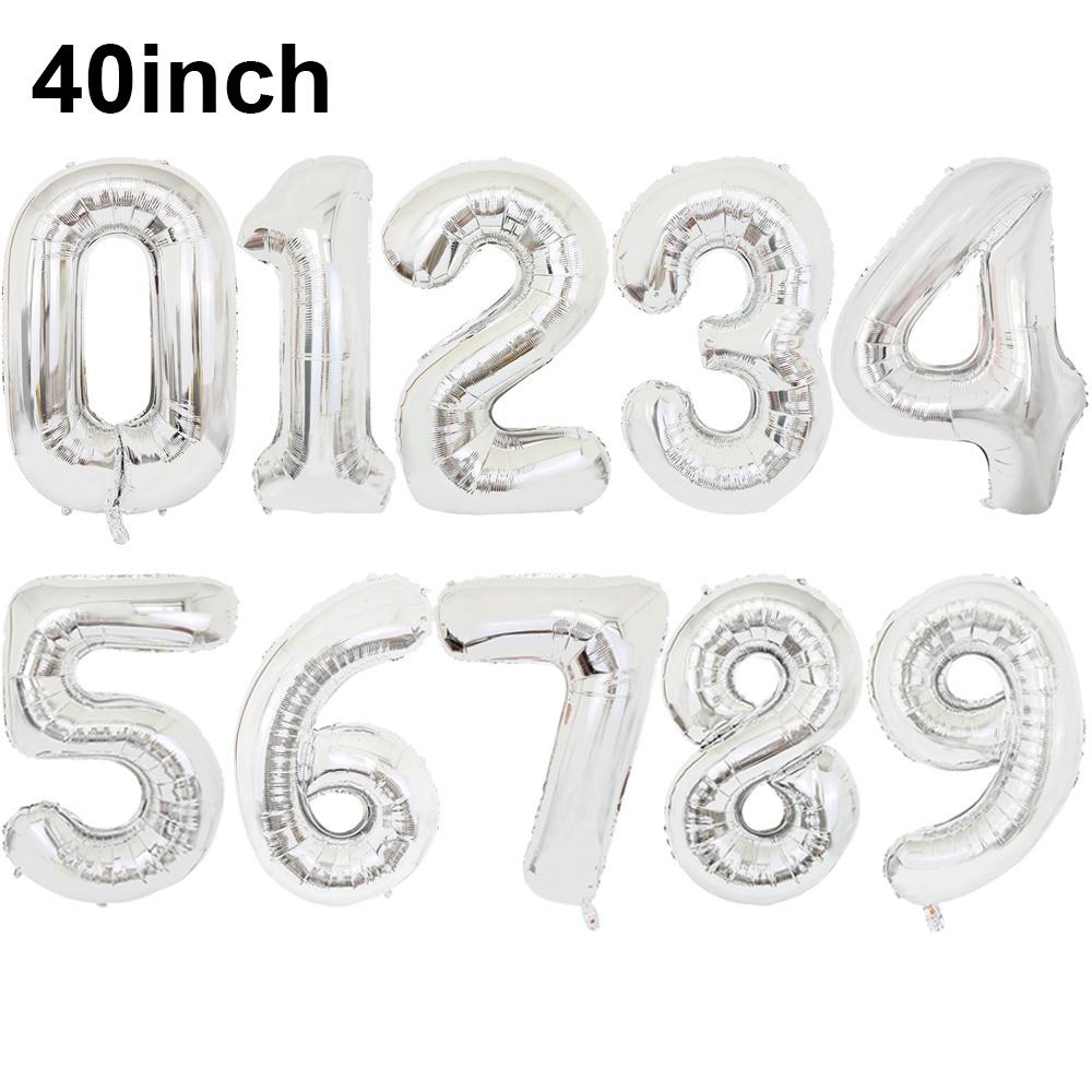 Giant 40Inch Purple Birthday Balloons 0-9 Digit Balloons for Purple Butterfly Number Birthday Party Baby Shower Decoration Favor