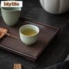 100ml Relief Lotus Branch Teacup Zen Tea Bowl Single Cups Tea-tasting Personal Cup Jianzhan Master Cups Cafes Supplies Craft