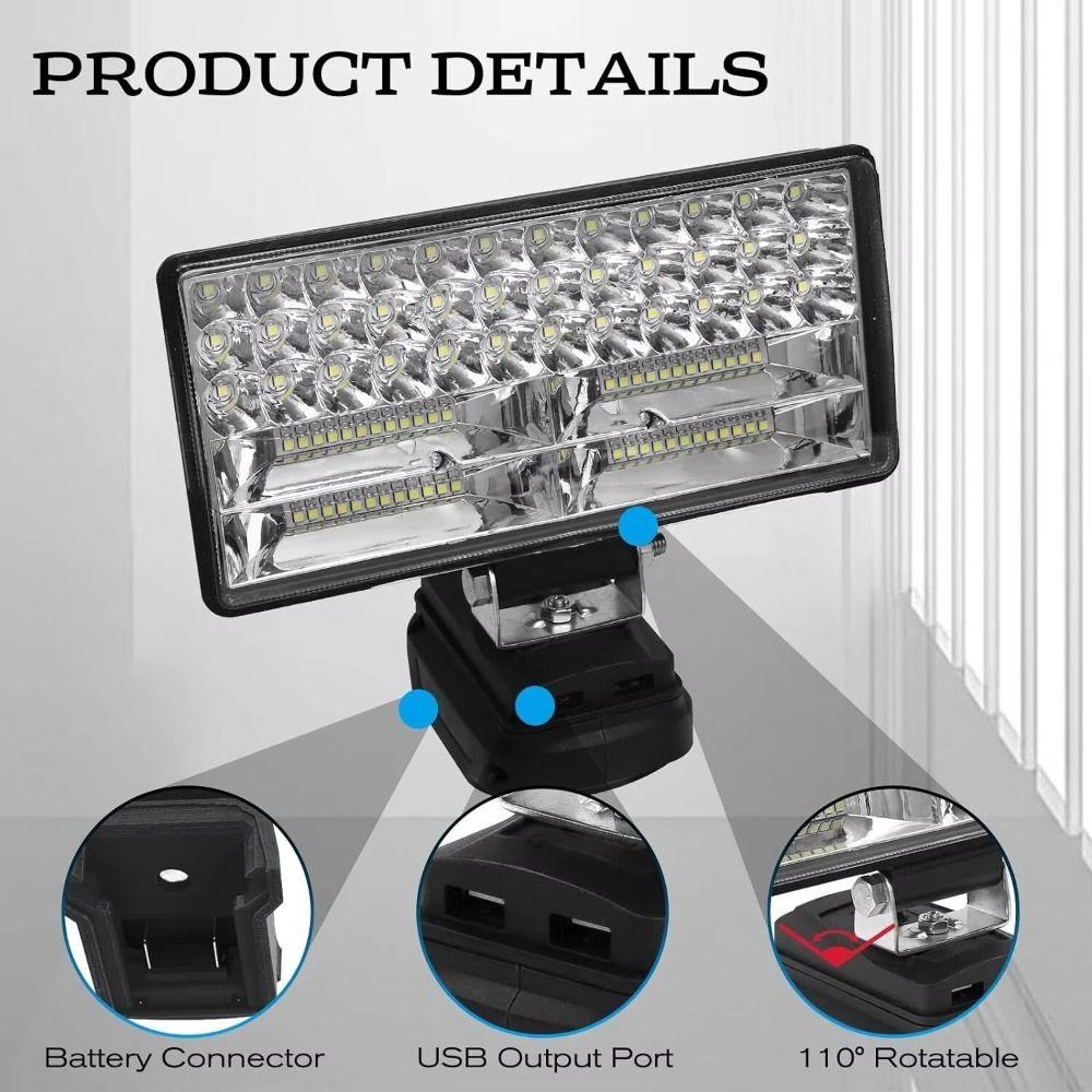 8 Inch High Bright Spotlight LED Light Bar Driving Lamp Working Fog Light  Car Accessories