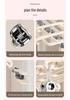 Stainless Steel Sock and Underwear Drying Rack with 20 Clips, Windproof Hanger for Balcony Use.