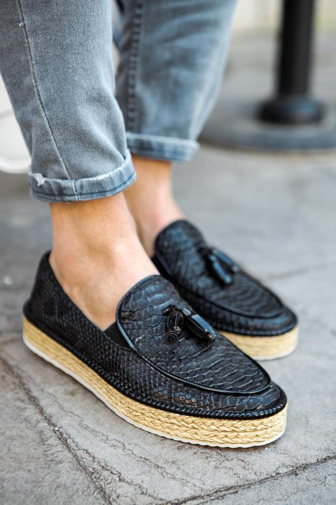 CHEKİCH New Collection CH119 Tassels Men Shoe White Black Brown Tan