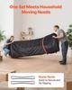 Moving Blankets 12 Pcs, 1829 X 1016 Mm (14.5 Kg/dz) Large Packing Blankets with Cotton Filling, Heavy Duty Nonwoven Fabric Padded Moving Blanket for