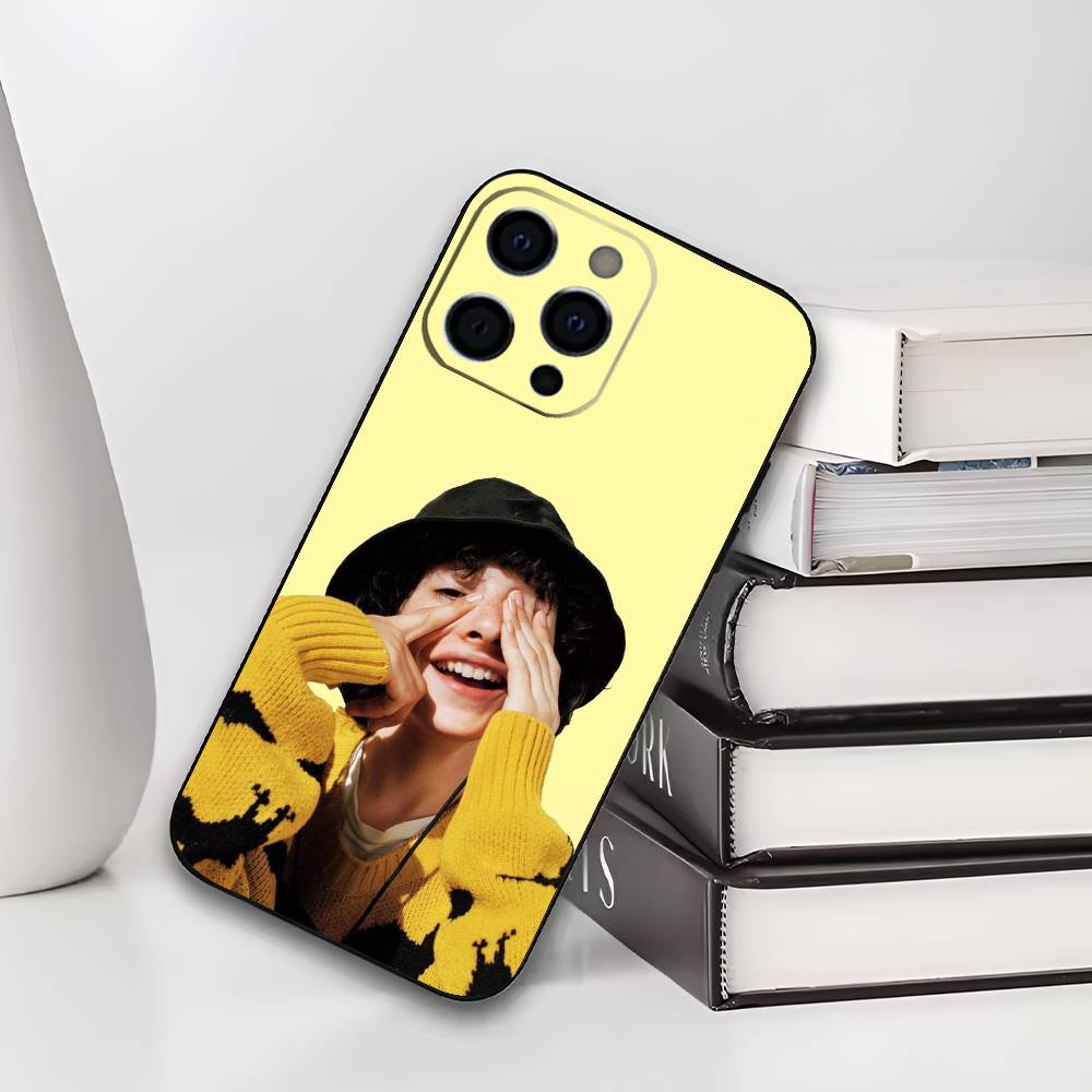 

F-Finn Actor W-Wolfhard Phone Case For iPhone 17,16,15,14,13,12,11 Plus,Pro Max,XS,Soft Silicone Black Cover iPhone13