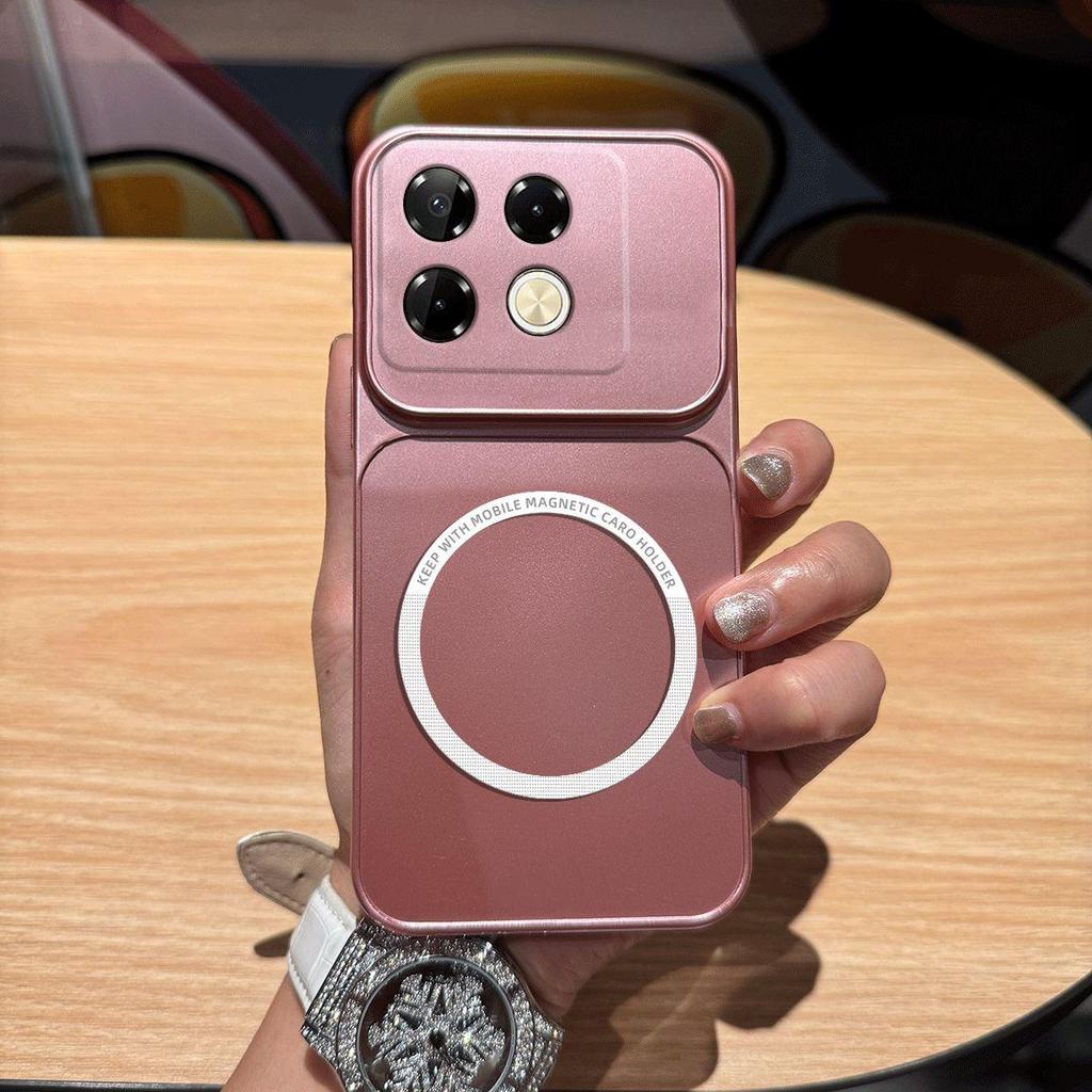 Metallic Finish Magnetic TPU Phone Case for infinix NOTE 40 Pro+ 5G 40 Pro 5G 4G Shockproof Matte Soft Cover
