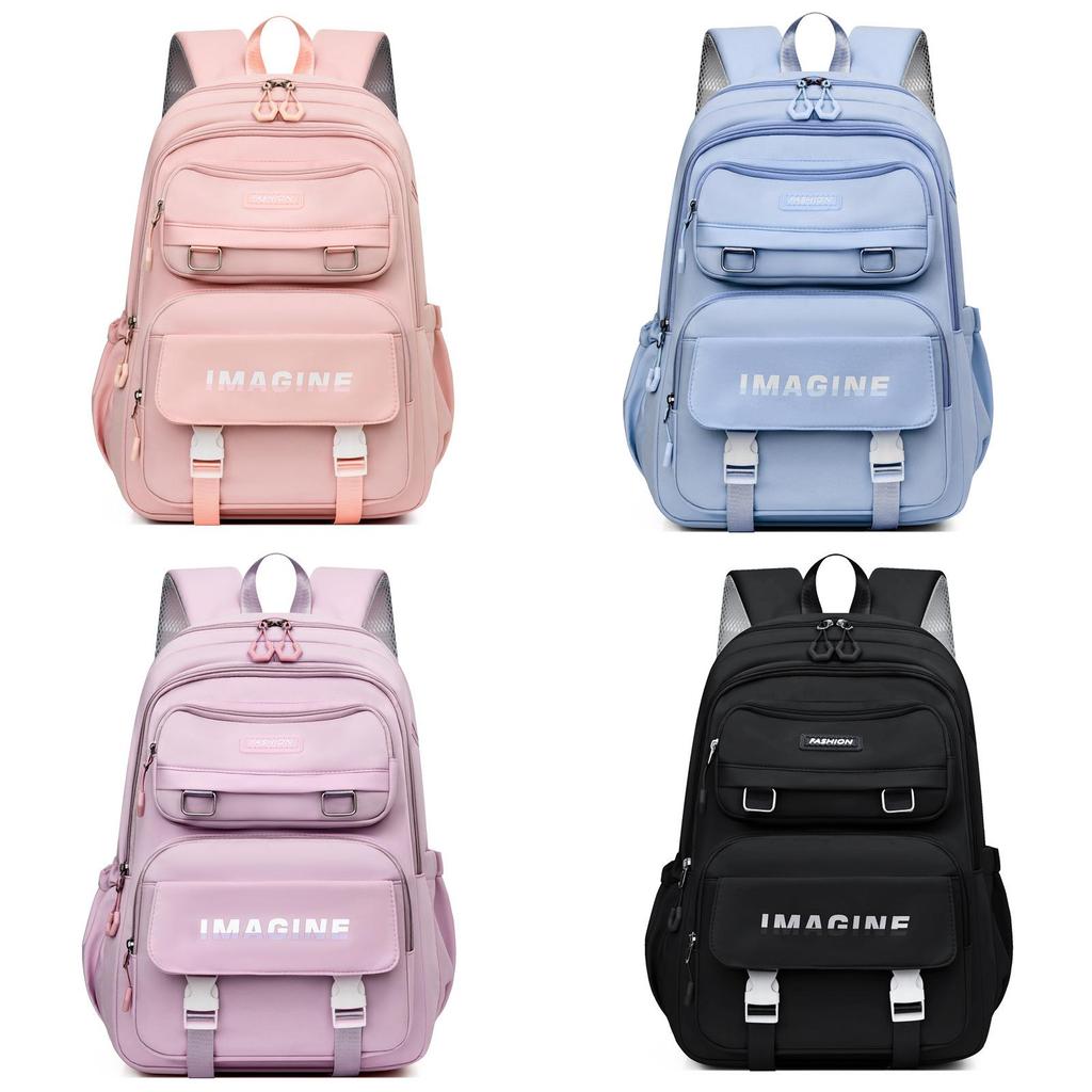 Oxford Cloth Girls School Backpack With Breathable Design For Middle School Students