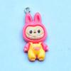 Colorful Cartoon Resin Rabbit Pendant for DIY Jewelry