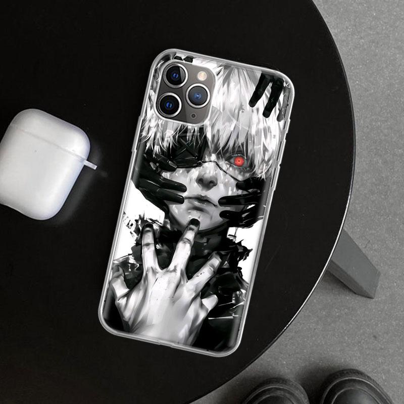 Ghoul Tokyo Kaneki Ken Phone Case Cover for iPhone 11 12 13 Mini 14 15 Plus 16 Pro Max 17 Air 7 8 + SE Art Customized Fundas 11