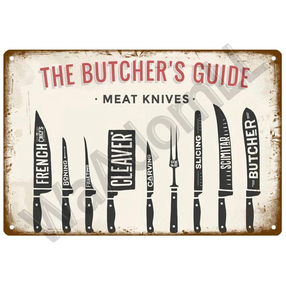 Funny Tin Sign for Kitchen Restaurant Home Decor Metal Plaque 20x30cm