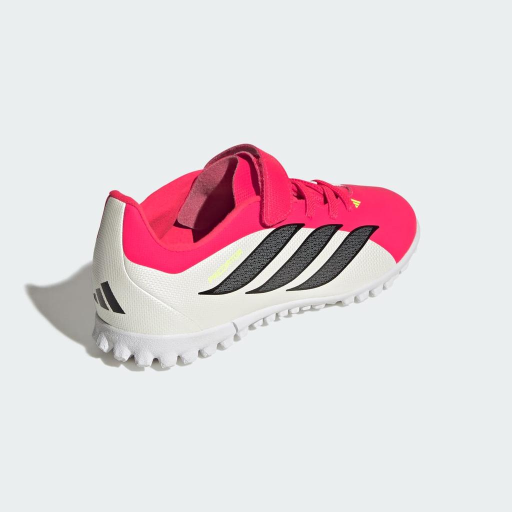 adidas PREDATOR CLUB Hook-and-Loop Turf Football Kids JS0367 Kids' Performance Sports Shoes Lucid Red / Core Black / Cloud White