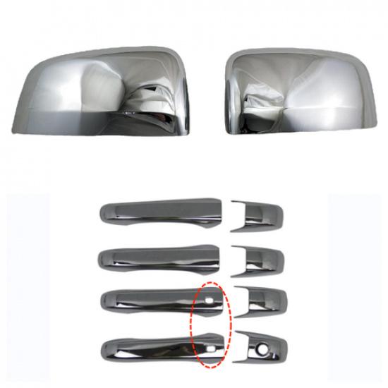 Chrome Mirror+Door Handle Set Cover Trim For 2011- Jeep Grand Cherokee 10pcs