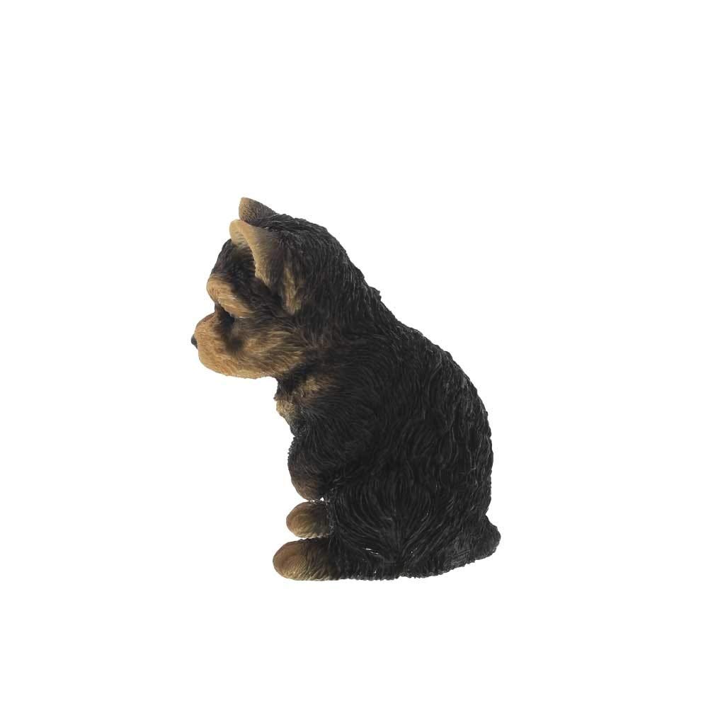 Atât de realist încât șocant de real, ornament de grădină pentru câini, fundă Yorkshire, cadou pentru iubitorii de câini, obiect figurină, voal de îmbrăcăminte.