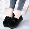 New Autumn and Winter Fluffy Shoes Women's Velvet Warm Women's Cotton Shoes Flat-soled Doudou Shoes Old North Cloth Shoes Versatile Casual