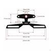 Triangle Plate Mount Metal Motorcycle Registration Bracket Motorbike Taillight Holder S