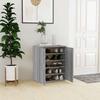 VidaXL Shoe Cabinet Sonoma Grey 60x35x70 Cm Engineered Wood 816009