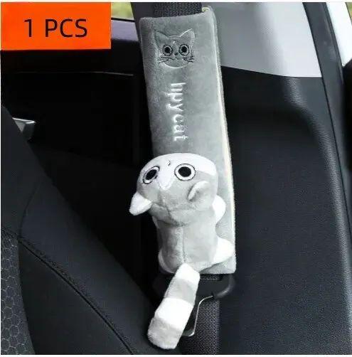 1pcs Car Safety Belt Cover Pads Universal Auto PU Leather Shoulder Cushion Protector Vehicle Seat Strap for Women and Children