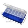 Double Layer Transparents Fishing Baits Organizers with Durability Plastic Construction for Lures Storage