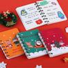 Loose-leaf Christmas Coil Notepad Cute Side-flip Coil Book 40sheets Mini Notebook  Students