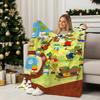 Artist H-Hee GYUM KIM Throw Flannel Blanket Perfect for Sofa Office Bed Travel Sleep Read Relax Camping four season use