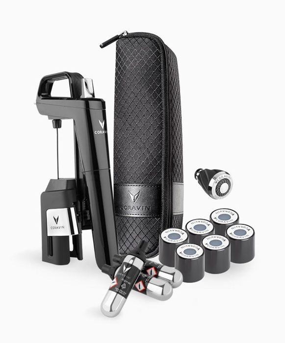 Arborescence Wijnconserveringssysteem - Coravin - Timeless 6+ - Zwart - Elegant - Bewaring Zonder Kurk