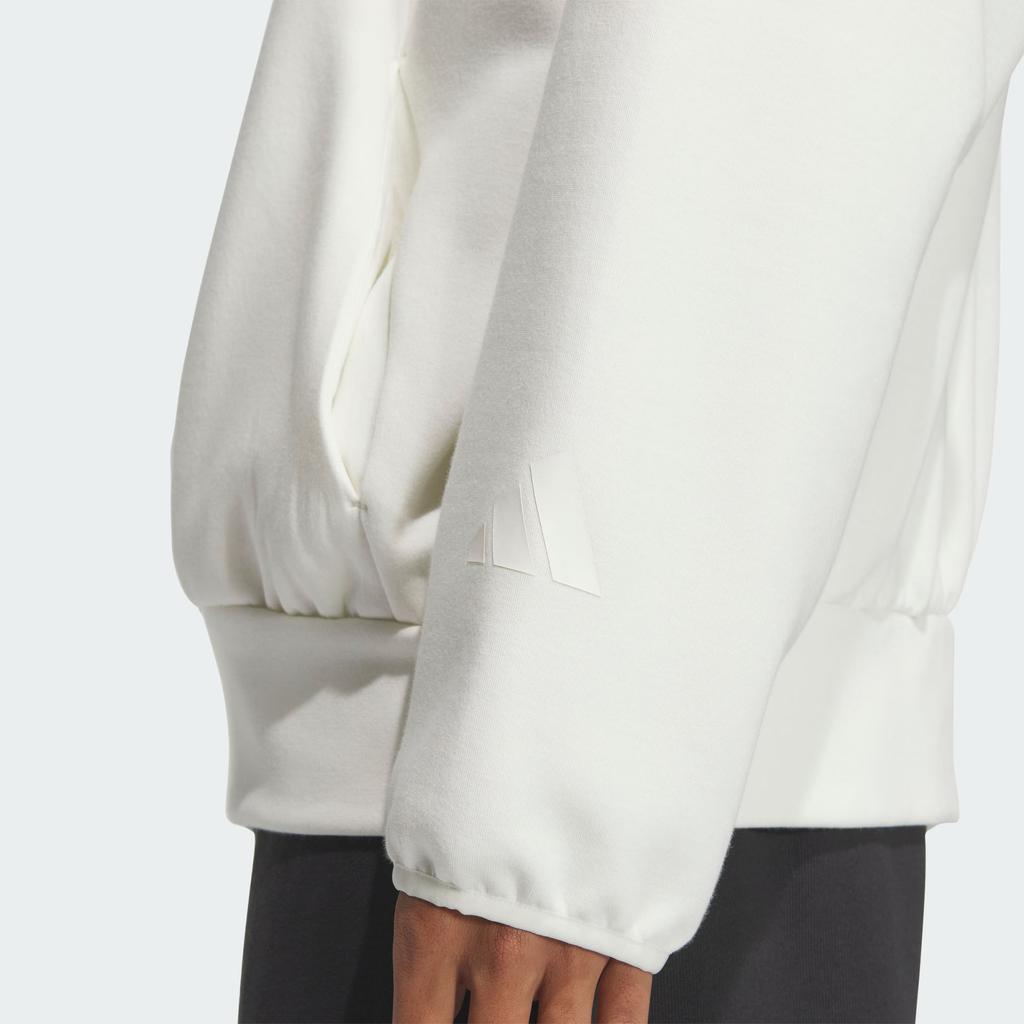 adidas Sports Casual Hooded Pullover Sweatshirt Men Sweatshirts Han-Jade-White JN0116
