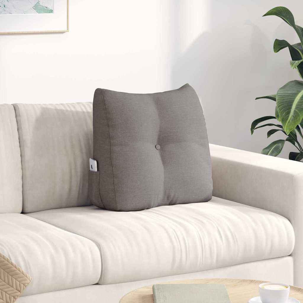 Back Cushion Taupe 45 X 24 X 50 Cm Fabric