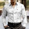 Men's Geometric Round Dots Abstract Art Shirt Button Up Shirt Long Sleeve Fashion Outdoor Dailywear 3D Print Collared Shirts
