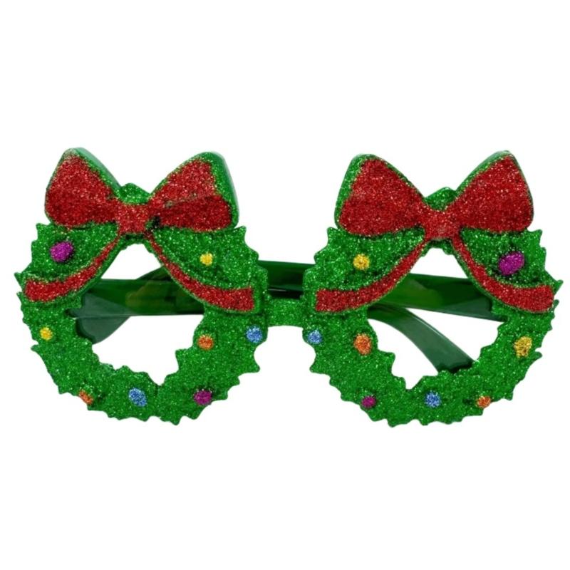 Creative Santa Beard Spectacles Glasses Frame for Christmas Celebration and Themed Event Cartoon Eyeglasses Eyewear