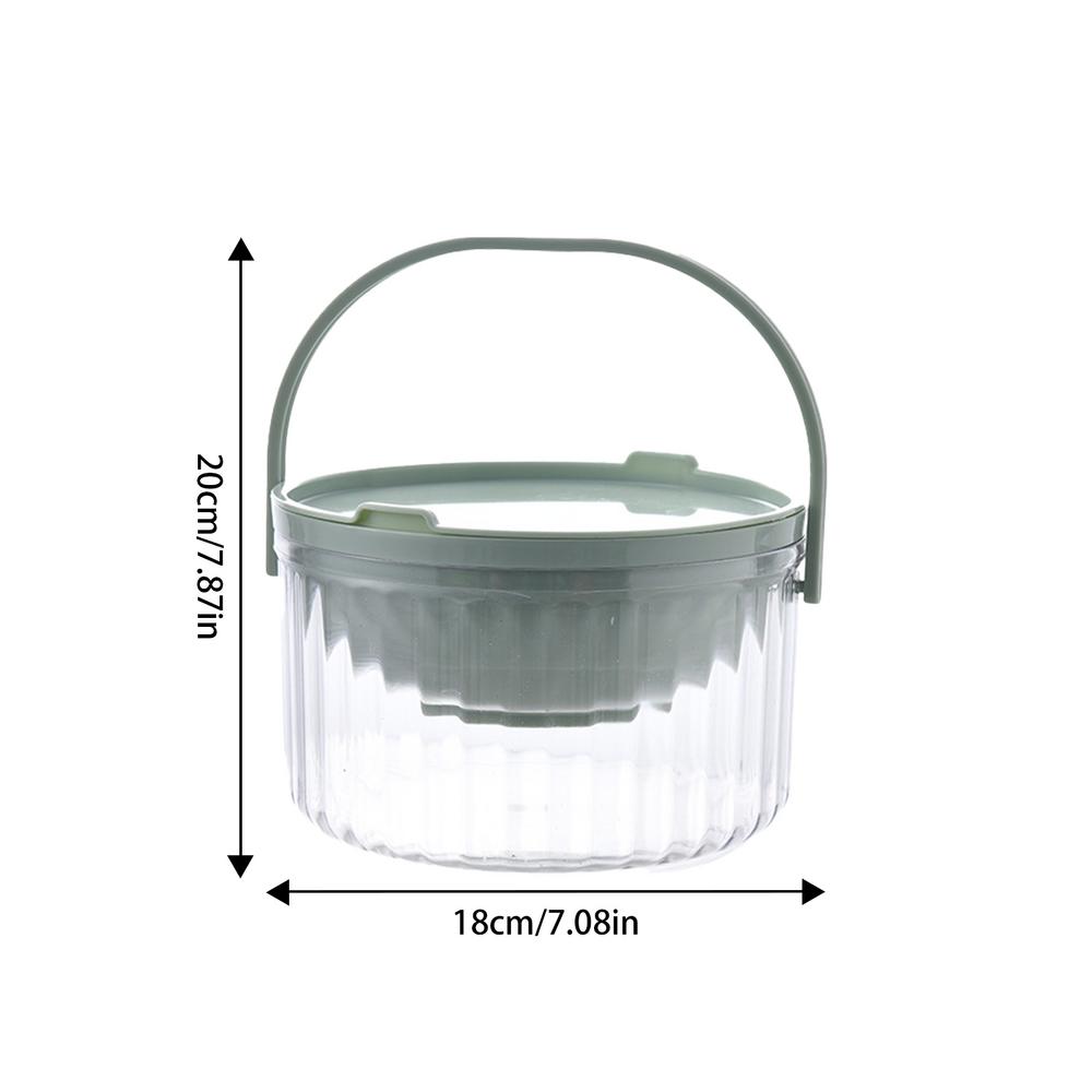 

Посуда для сервировки Stay Cold, кухонный охлаждаемый поднос для овощей, функциональная холодная тарелка, прозрачная миска для салата со льдом, поднос для холодных закусок зелёный