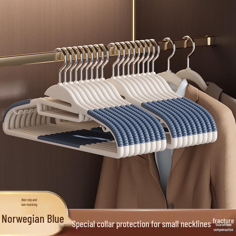 Compact Non-Slip Clothes Hanger - Space-Saving, No-Trace, Anti-Shoulder Bump Drying Rack.