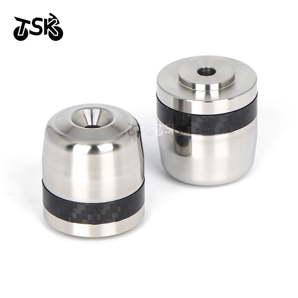 For Honda PCX150 PCX160 CB400X CB400F NSS350 Accessories Heavy Stainless Steel Handle Bar Handlebar Grips Cap End handle Plug