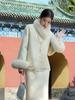 Elegant Chinese Two-Piece: Winter Woolen Coat and Half Skirt Set (NY044)