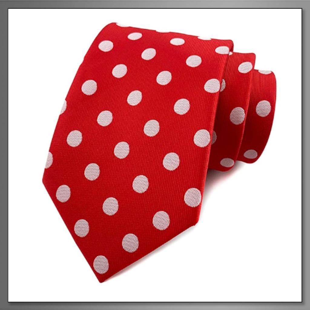 [Buzz Selection] Polka Dot Necktie - Business, Formal, Casual, Suit, Stylish Gift for Men AC546 (Purple)
