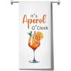 JNIAP Aperol Spritz Kitchen Towel Aperol Spritz Themed Gift Aperol Spritz Dish Towel Italian Aperol Spritz Lover Gifts Aperol Spritz Hand Towels