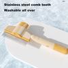 Pet Comb Self Cleaning Slicker Brush Dog Cat Grooming Detangling Tool Pet Hair Removal Comb for Short To Long Hair