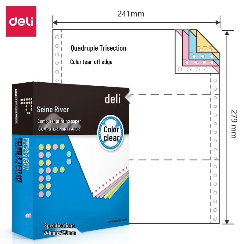 Deli Seine River Computer Printing Paper