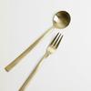 Vienna Premium Titanium Matte Long Spoon Long Fork Cutlery Set