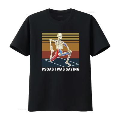 Physical Therapist Psoas I Was Saying Vintage Unisexs T Shirt Novelty Adult Humor Vintage Washed Homme Streetwear Casual