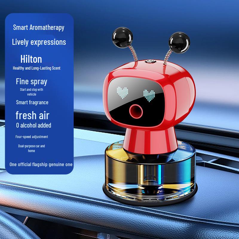 Creative Car Aroma Diffuser: Long-Lasting Fragrance Robot Ornament for Air Vent Decoration