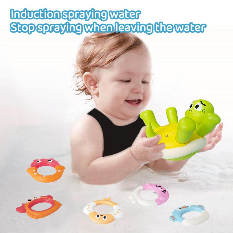 Elektryczna Żółw Rozpylający Wodę Zabawki Żółwie Uroczy Pływający Żółw Łazienka Zabawki do Kąpieli Interaktywne Rodzic-Dziecko Dla Dzieci Zabawy w Wodzie