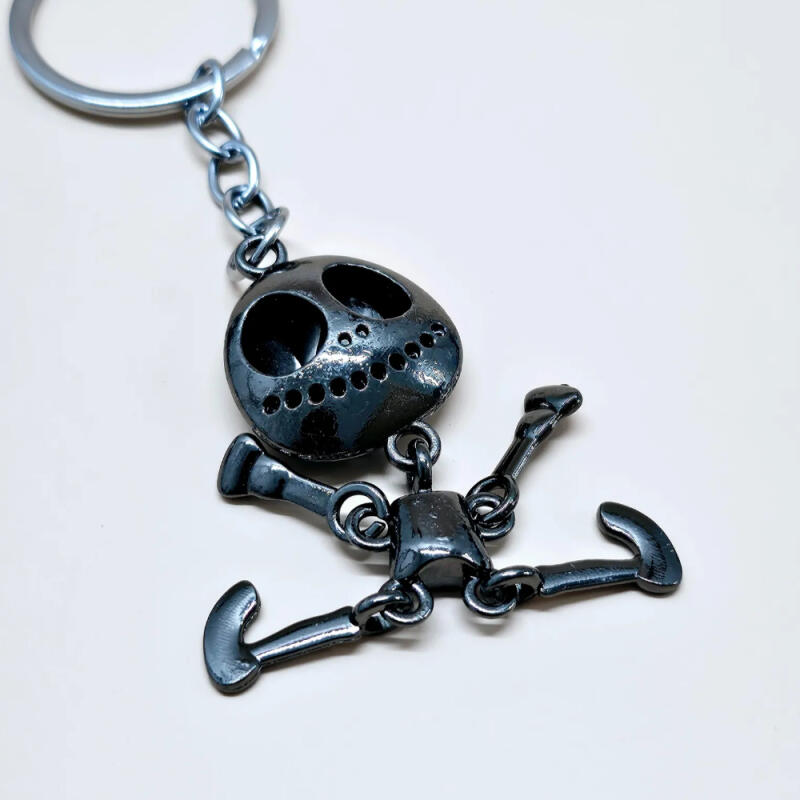 

Skeleton Doll Bag Keychain Friendship Couple Key Holder Black
