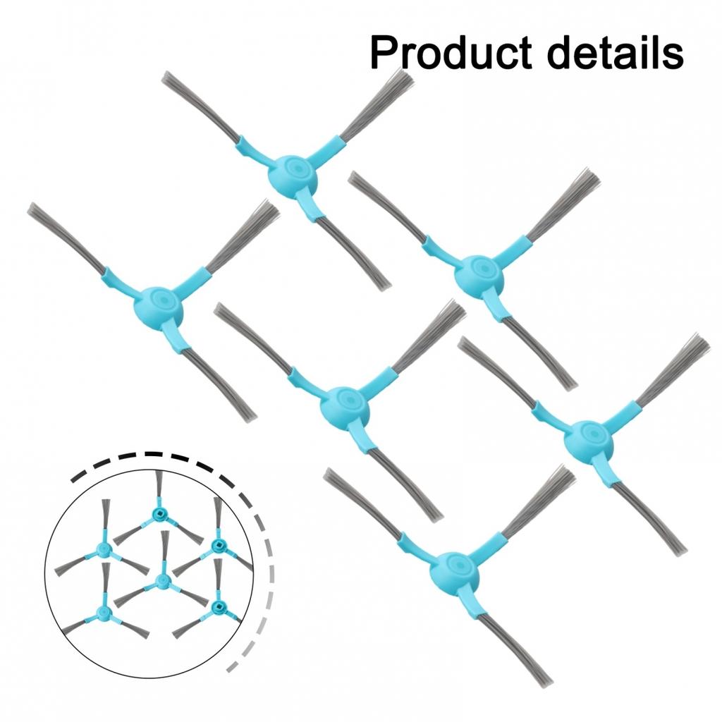 6 Compatible Side Brushes for For cecotec For Conga Vacuum Cleaners