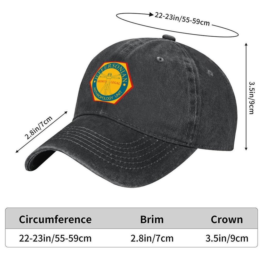 2026 Jeffersonian Logo- Bones TV Show Classic Baseball Cap Golf Hat Custom Caps Sports Cap Funny Hats Ladies Men's