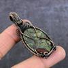 Dragon Jasper Gemstone Copper Wire Wrap Jewelry Pendant 2.44" f2V36